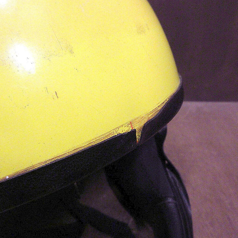 ビンテージフルフェイスヘルメット黄色