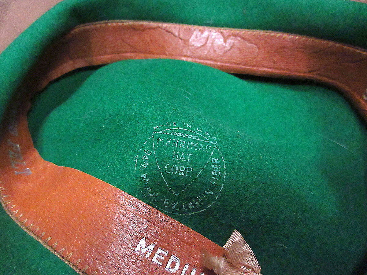 ヴィンテージ　★MERRIMAC HAT CORP.フェルトハット ヴィンテージ ☆MERRIMAC HAT CORP.フェルトハット