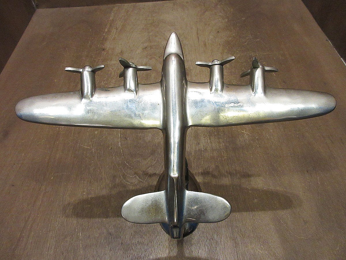 ビンテージ60's○飛行機メタルオブジェ○240924i2-obj置物 ビンテージ60's○飛行機メタルオブジェ○240924i2-obj置物