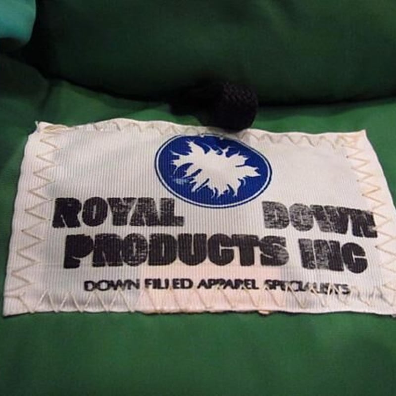 ビンテージ70's80's○ROYAL DOWN PRODUCTS INCダウンベスト緑○od...