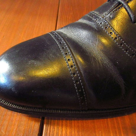 ビンテージ80’s●BOSTONIANストレートチップシューズ黒size 10 1/2 M●230929k8-m-dshs-285cm 1980s革靴レザードレスシューズ