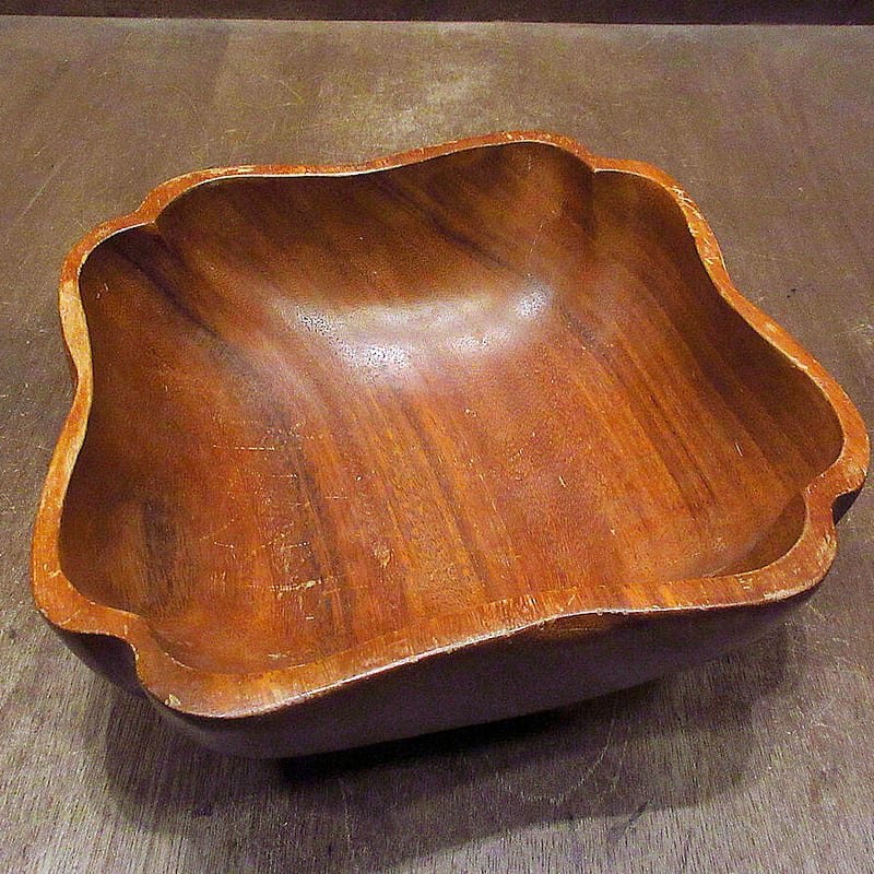 ビンテージ○MONKEY-PODウッドボウル○230307k6-tbwrフィリピン