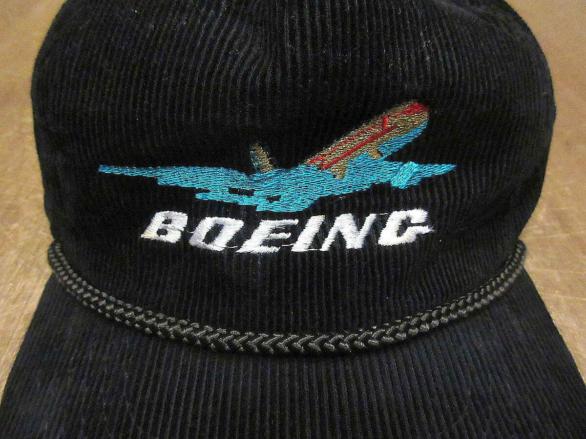 BOEING】90s 00s ボーイング 企業物 6パネル ローキャップ