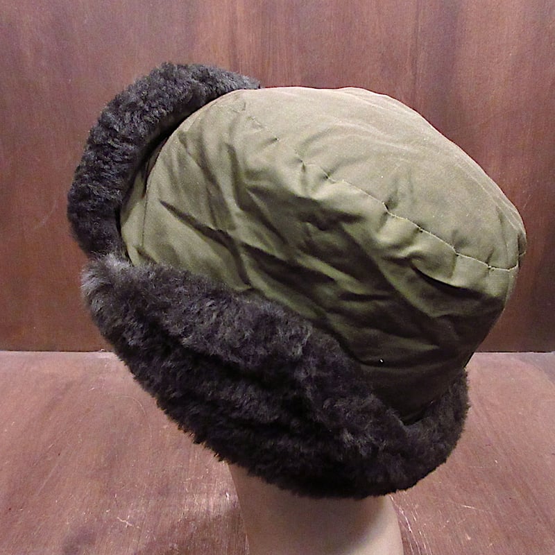 ビンテージ70's○Eddie Bauerフライトキャップオリーブグリーン ビンテージ70's○Eddie Bauerフライトキャップオリーブグリーン