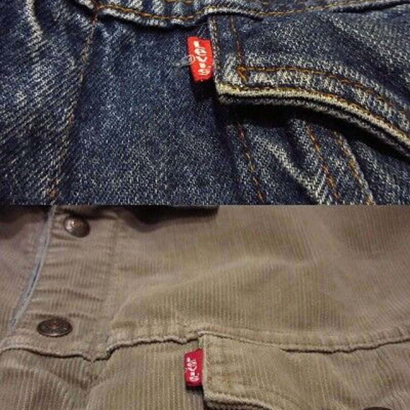 Levi's デニムジャケット コーデュロイ襟　70548 ビッグサイズ　古着 ビンテージ80's○Levi's 70548デニム×コーデュロイリバーシブル