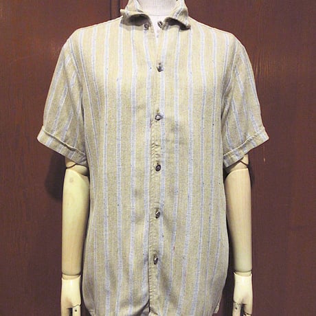 60s ビンテージ　ループシャツ　イタリアンカラー　カスリ　半袖　penneys CATEGORY ループカラーシャツ | cozy vintage