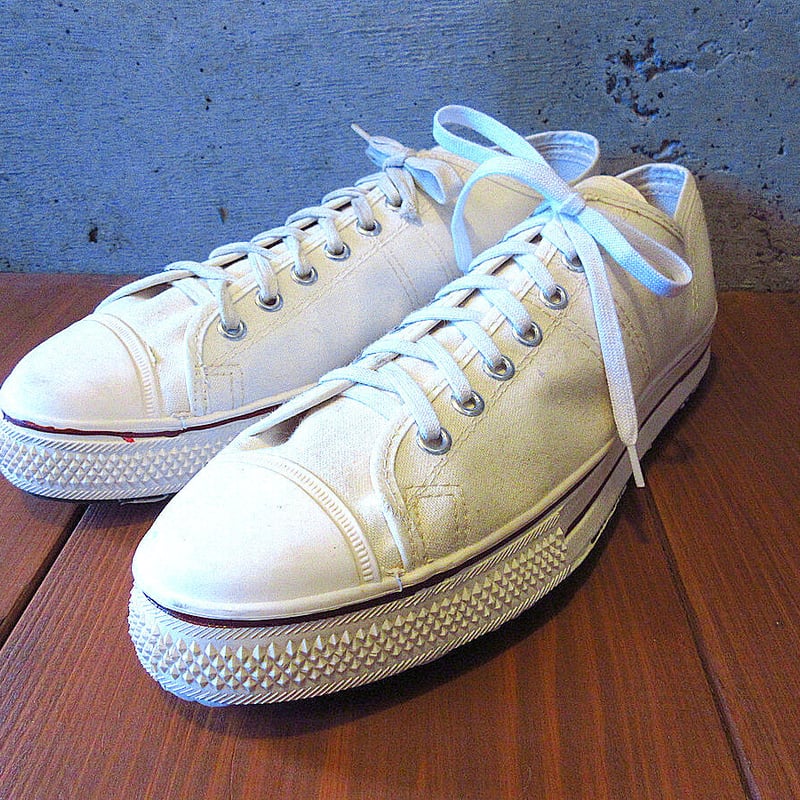 ビンテージ60's○DEADSTOCK Searsキャンバススニーカー生成りsize 10○2...