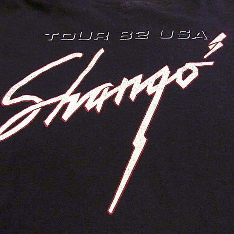 ビンテージ80's○Santana 1982年ツアーTシャツ黒size M○200623s6-...