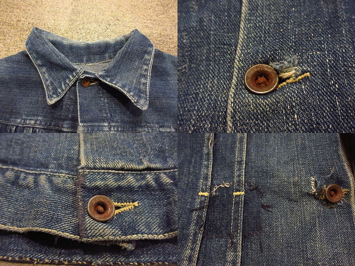 ビンテージ40's○Roy Rogersキッズパッチ付きデニムジャケット