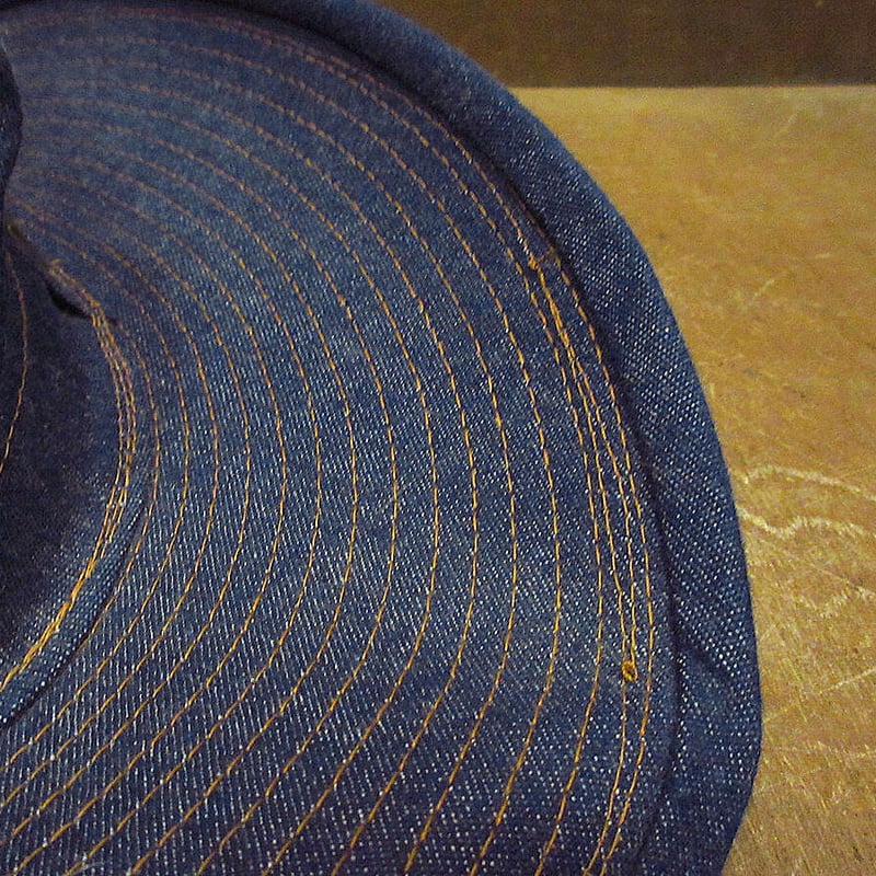 ビンテージ70's○MADE IN U.S.A.デニムテンガロンハットsize L