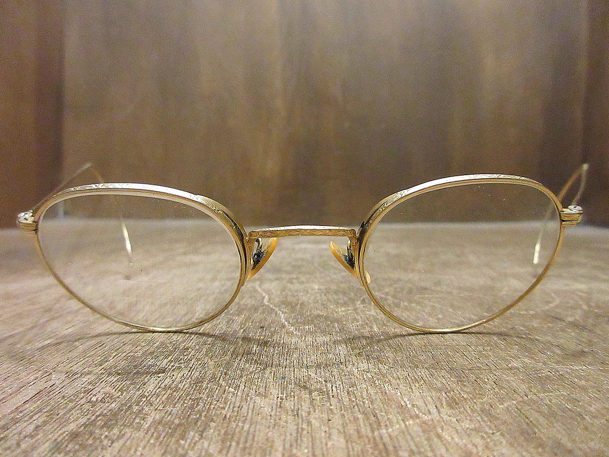 ❤️ B\u0026L ボシュロム製 ビンテージ 眼鏡 フレーム 12KGF 金張り