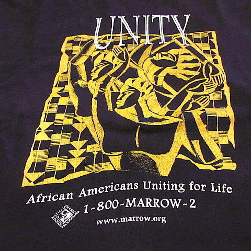 ビンテージ○UNITYコットン黒人プリントTシャツ黒size XXL○200803s2 