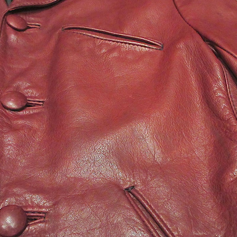 ビンテージ70's○GLASS WATERレザージャケット小豆色○250326z2-m-jk-