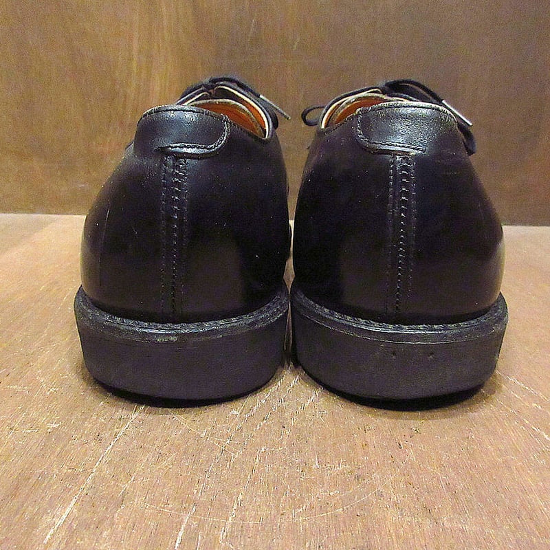 ビンテージ80's○RED WINGプリント羽根タグポストマンシューズ黒