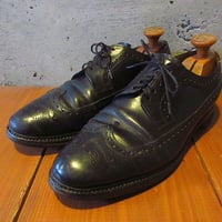 CHEANEY Royal Tweedレザーウイングチップシューズ黒size 9 1/2●250224j2-m-dshs-28cm古着革靴チーニー