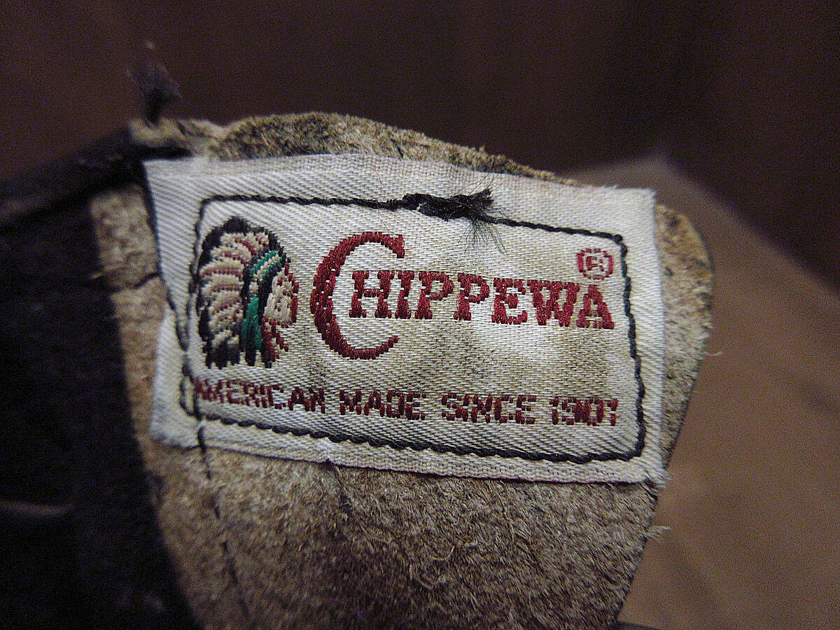 ビンテージ90's○CHIPPEWAスチールトゥエンジニアブーツ黒size 7 1/2