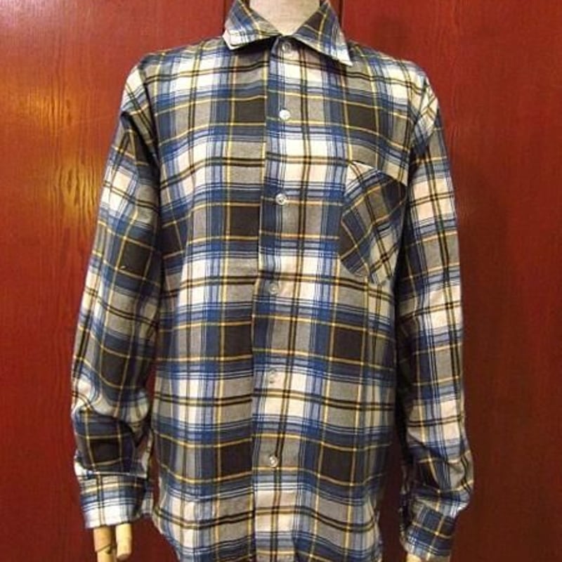 チェック柄プリントネルシャツ 50s PENNEY'S TOWNCRAFT チェック