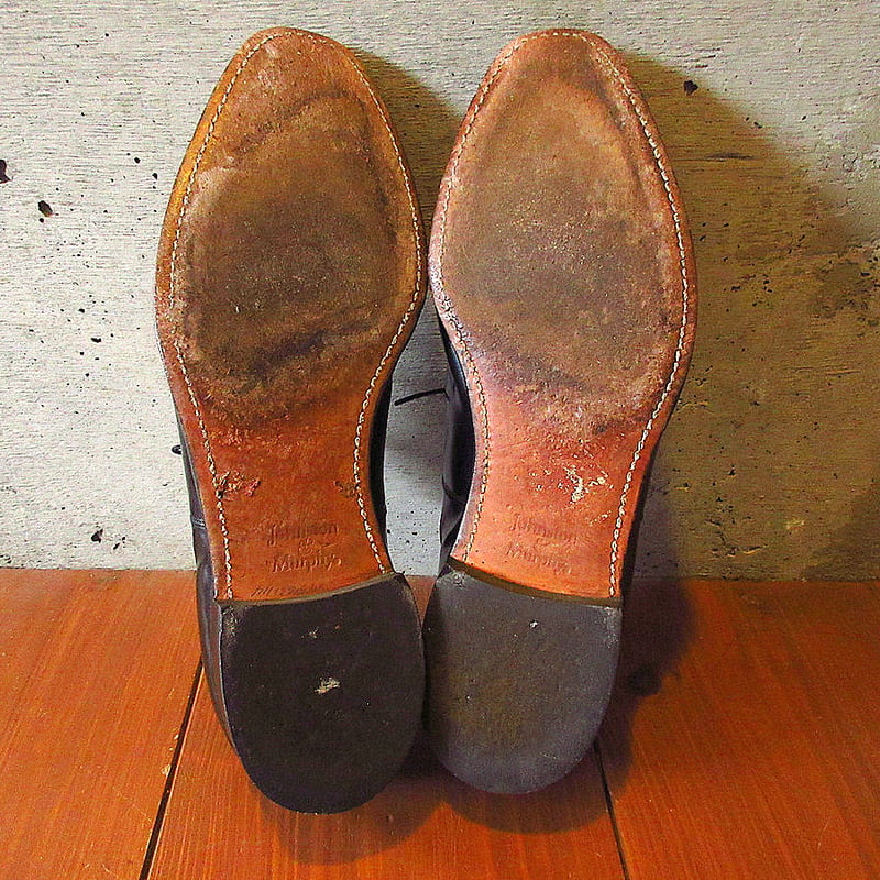 ビンテージ○Johnston & Murphy Heritage内羽根式ストレートチップ