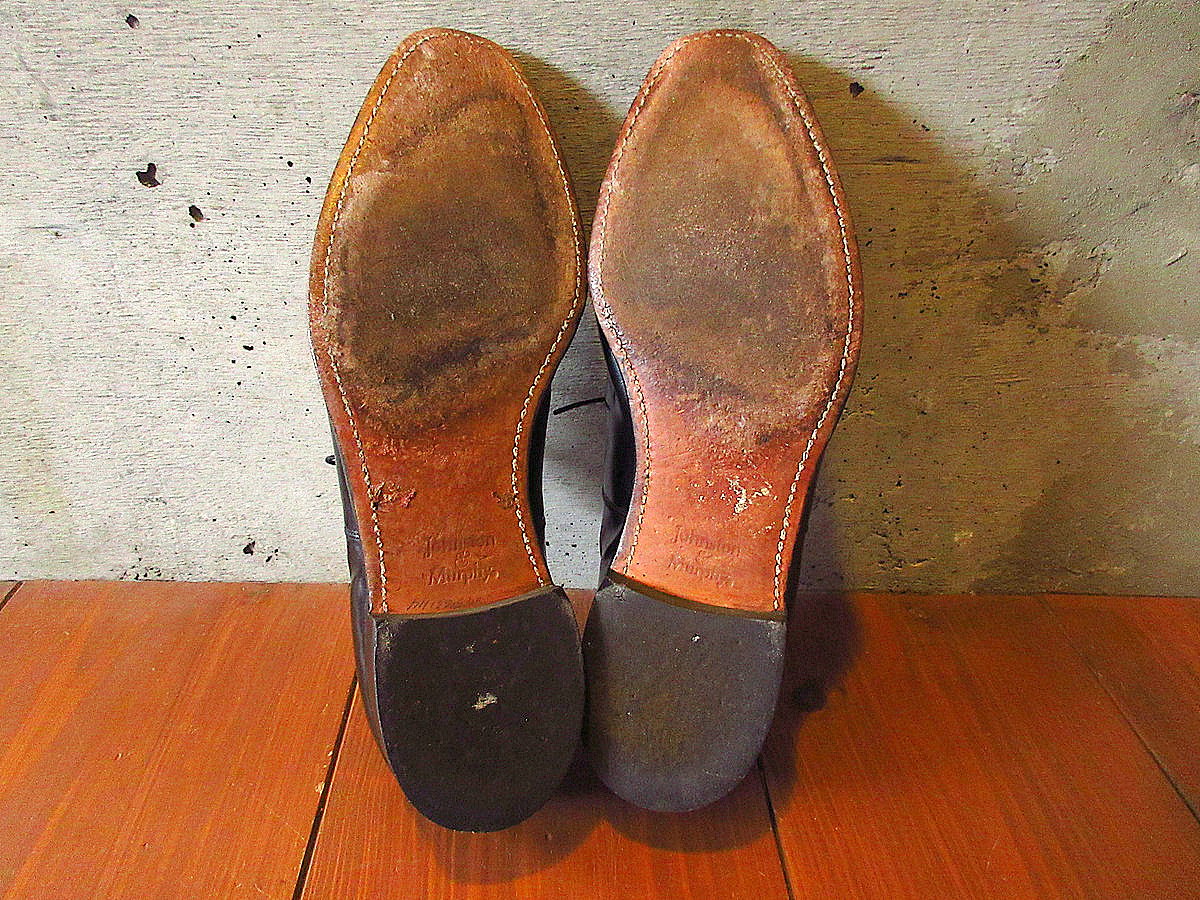 ビンテージ○Johnston & Murphy Heritage内羽根式ストレートチップ