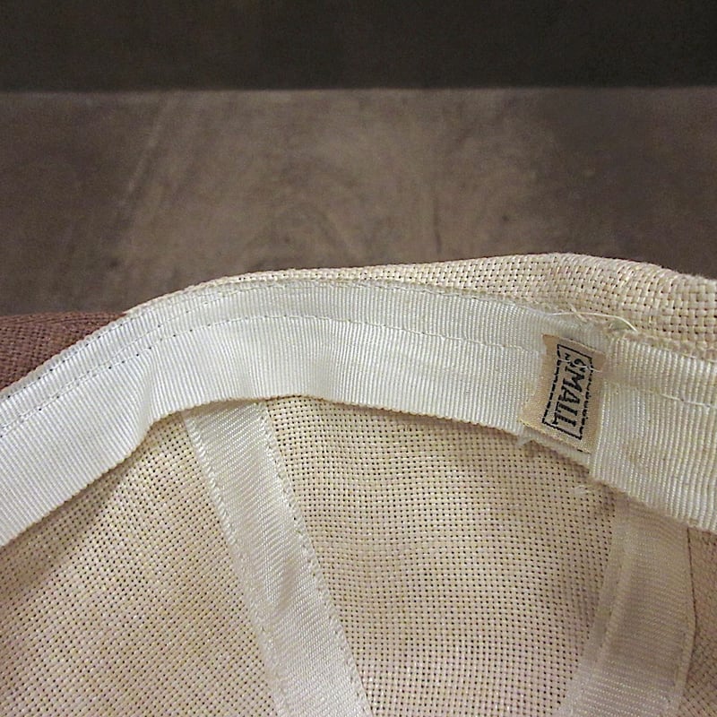 麦わら　過去 ビンテージ40's50's○レディースストローキャップ○250526z4-w-cp-ot