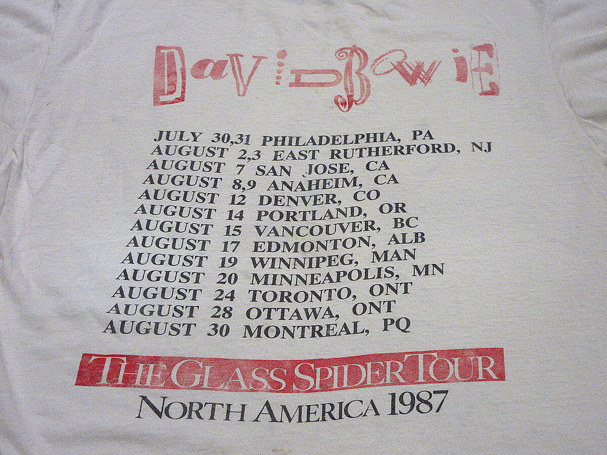 David BOWIE デイビッドボウイ ヴィンテージTシャツ 1987 80s fit=scale-down,w=1200
