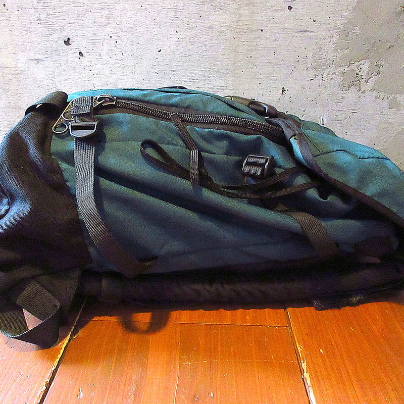 ビンテージ90's○Eagle Creekナイロンバックパック緑○250518k1-bag-b
