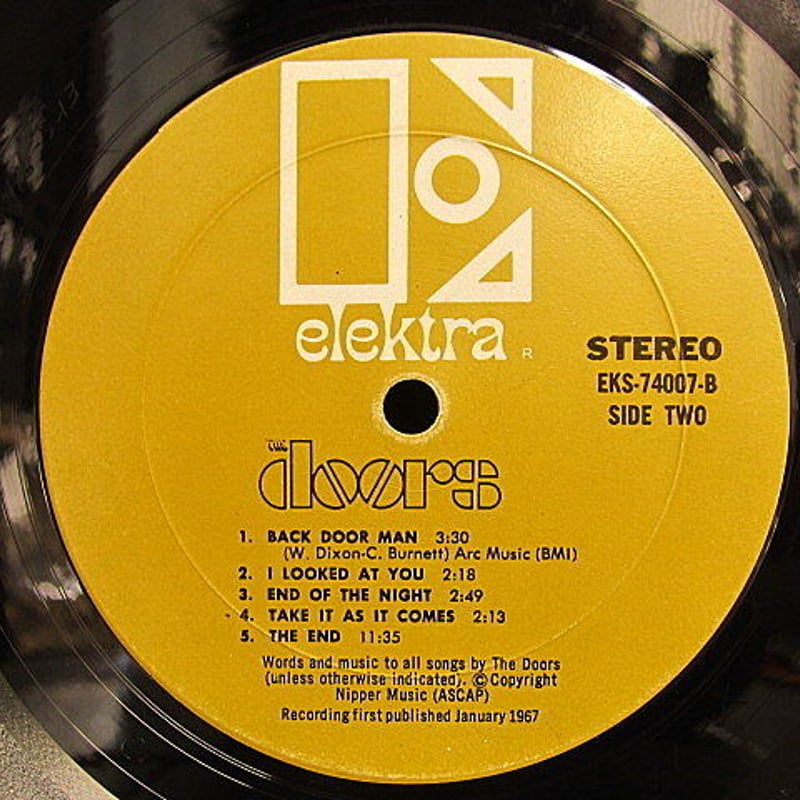 THE doors elektra EKS-74007 2ndプレス○201115t2-rcd