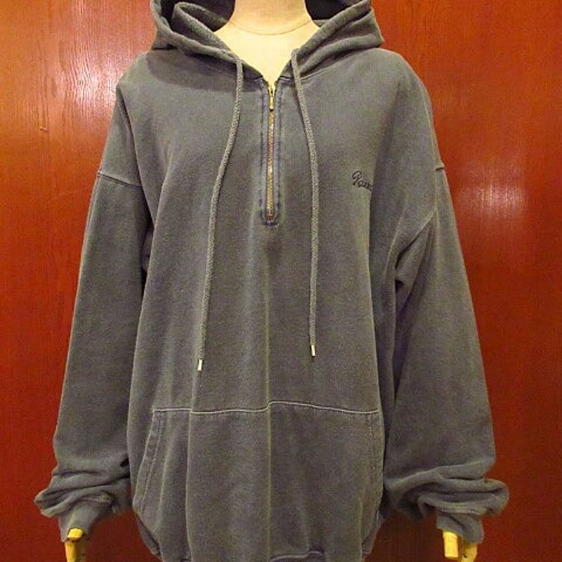 ビンテージ90's○FLASH AVANTI COLLECTIONハーフジップスウェットパーカ