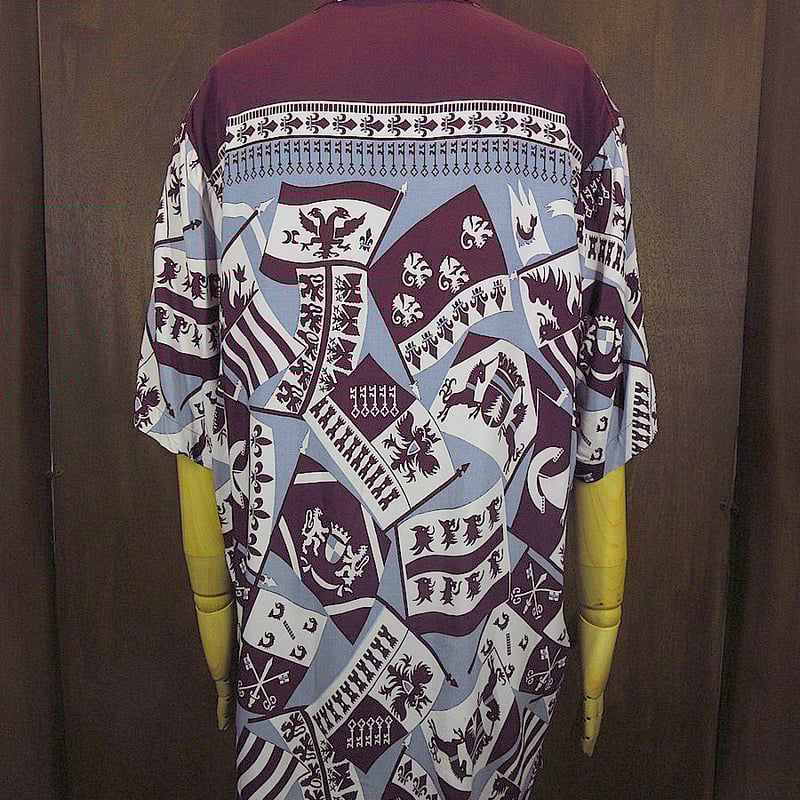 ビンテージ 50's ROYAL PALM レーヨン ハワイアン アロハ シャツ