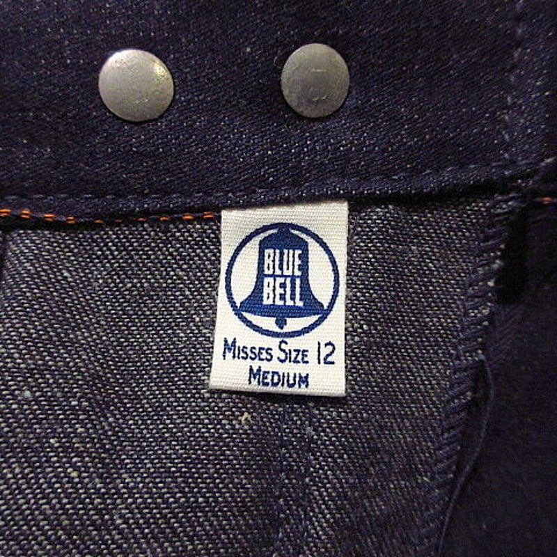 ビンテージ60's○DEADSTOCK BLUE BELLレディースランチデニム ビンテージ60's○DEADSTOCK BLUE BELLレディースランチデニム