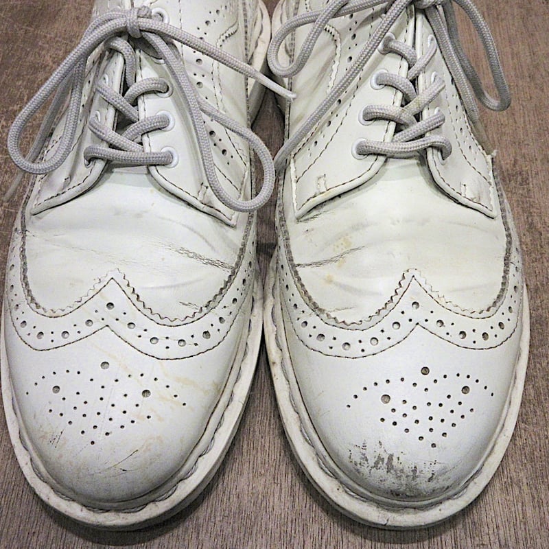 Dr.Martens○ウイングチップ5ホールシューズ白size UK 7○251016z4-m