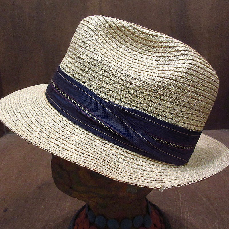 ビンテージ70's○ストローハット6 5/8 - 53○220706i1-m-ht-str 1 ビンテージ70's○ストローハット6 5/8 - 53○220706i1-m-ht-str 1
