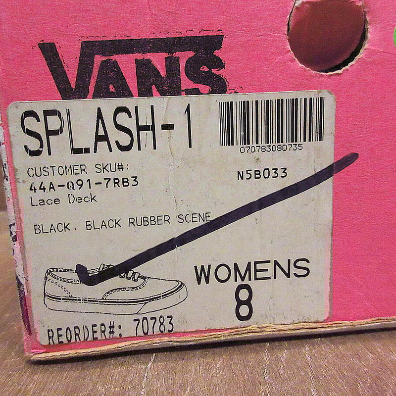 ビンテージ90's○DEADSTOCK箱付きMADE IN U.S.A. VANSレディースオ ビンテージ90's○DEADSTOCK箱付きMADE IN U.S.A. VANSレディースオ
