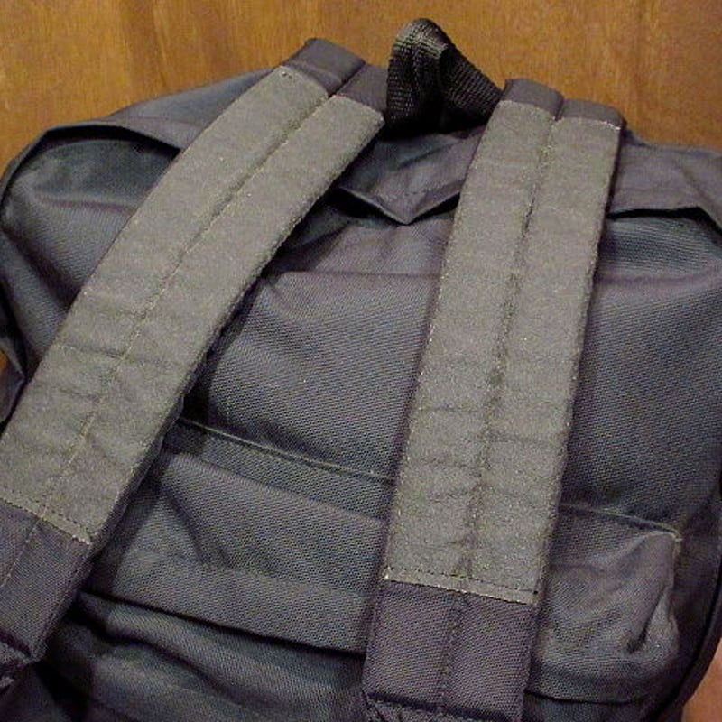 MADE IN U.S.A. EASTPAKワッペン付きボトムレザーバックパック黒