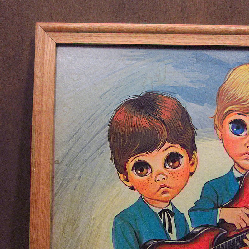 ビンテージ60's70's○EVEビッグアイアート壁掛け○240321j1-signアート雑貨 ビンテージ60's70's○EVEビッグアイアート壁掛け○240321j1-signアート雑貨