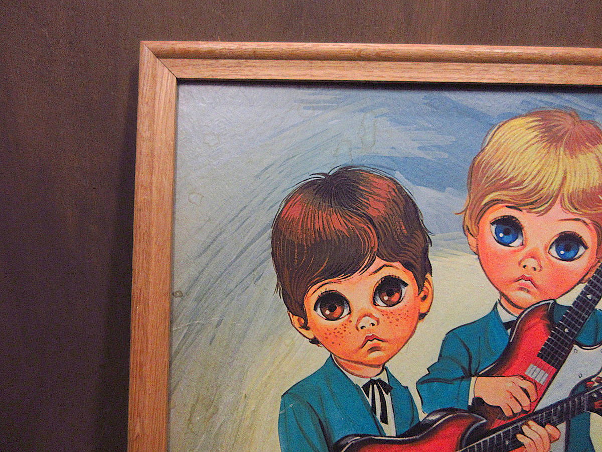 ビンテージ60's70's○EVEビッグアイアート壁掛け○240321j1-signアート