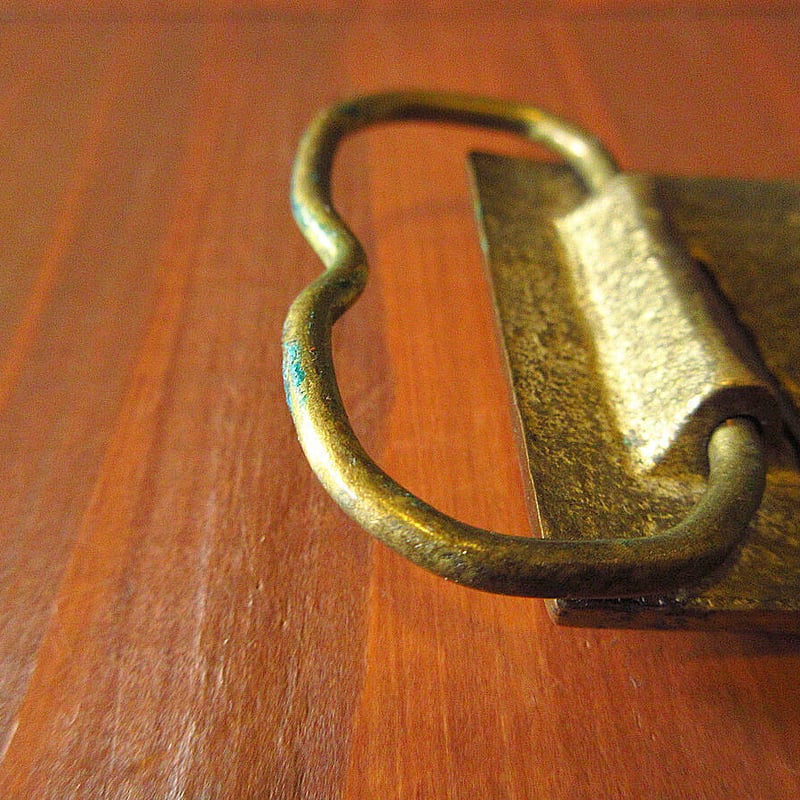 ビンテージ70's○DAVEブラスバックル○231023k6-otacc 1970s