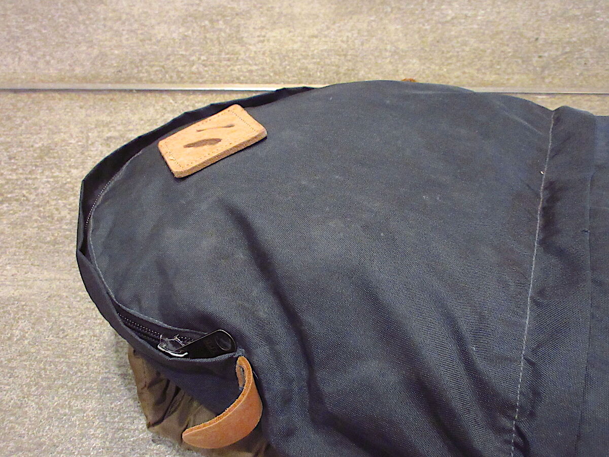 ビンテージ70's○THE NORTH FACE茶タグボトムスウェードナイロンバック