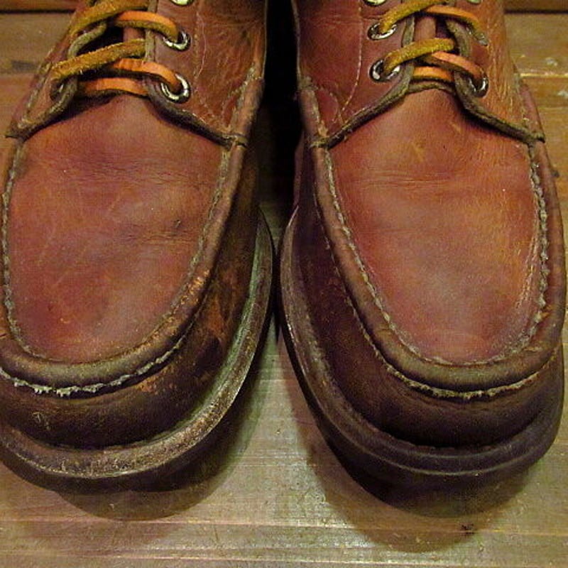 ビンテージ60's70's○W.C.Russell Moccasin Co.青タグ レザーワー