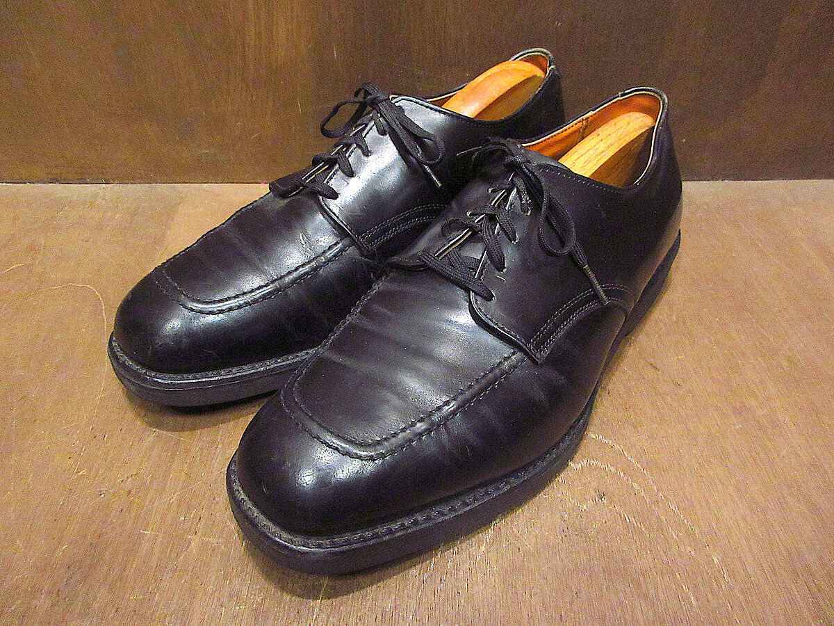 ビンテージ80's○RED WINGプリント羽根タグポストマンシューズ黒size 8 