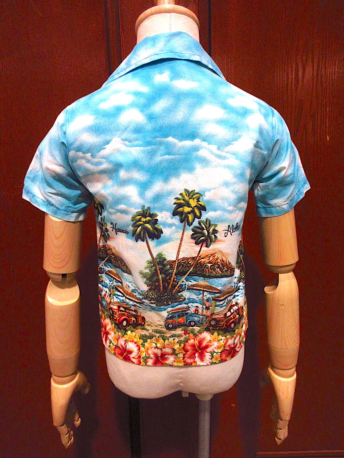 アロハシャツ 90'ビンテージ ビンテージ80's90's○TOP Fashion HAWAIIキッズコットン
