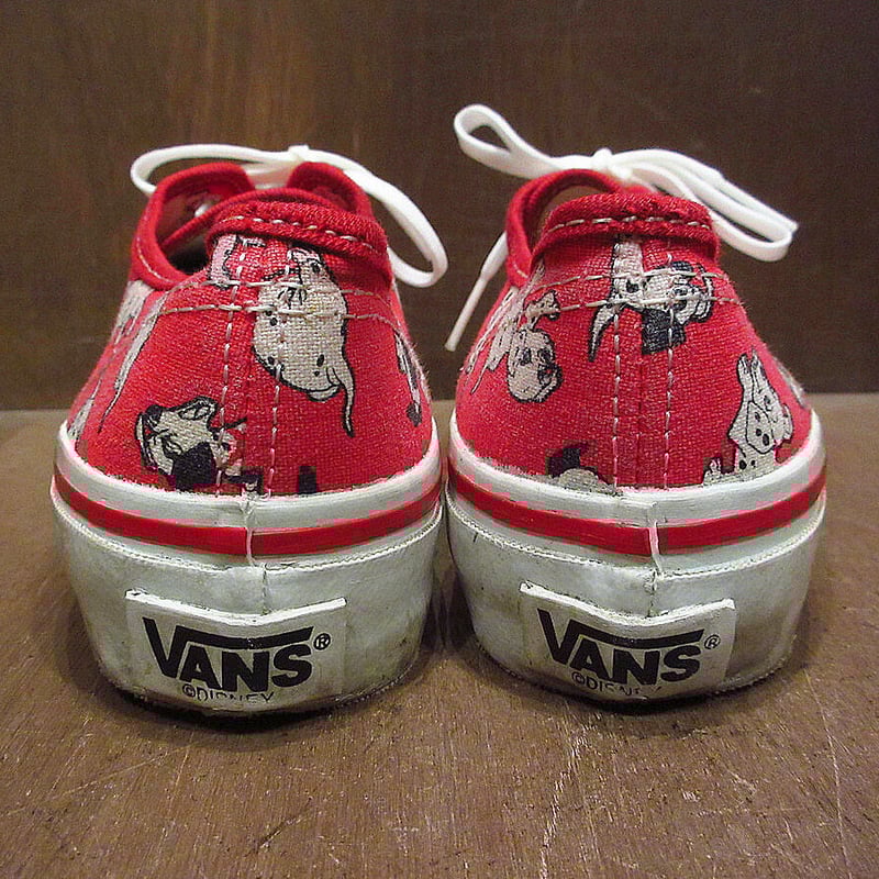 ビンテージ90's○VANS 101匹わんちゃん総柄オーセンティックsize ビンテージ90's○VANS 101匹わんちゃん総柄オーセンティックsize