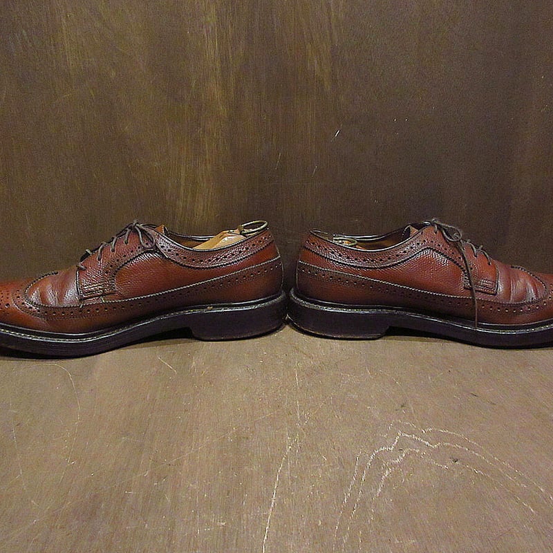 ビンテージ70's○FLORSHEIM IMPERIALウイングチップシューズ茶size 6D