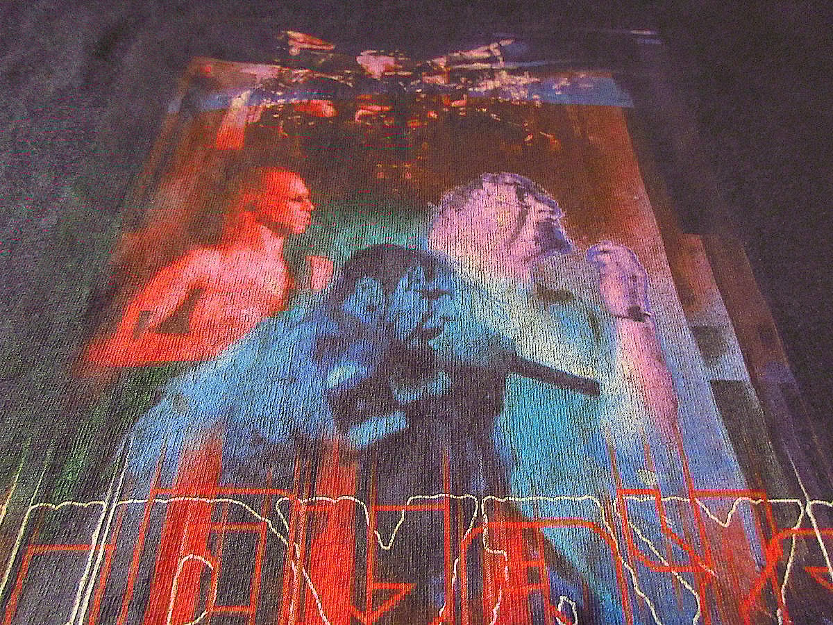 ビンテージ90's-2000's○MUDVAYNEプリントTシャツ黒size L