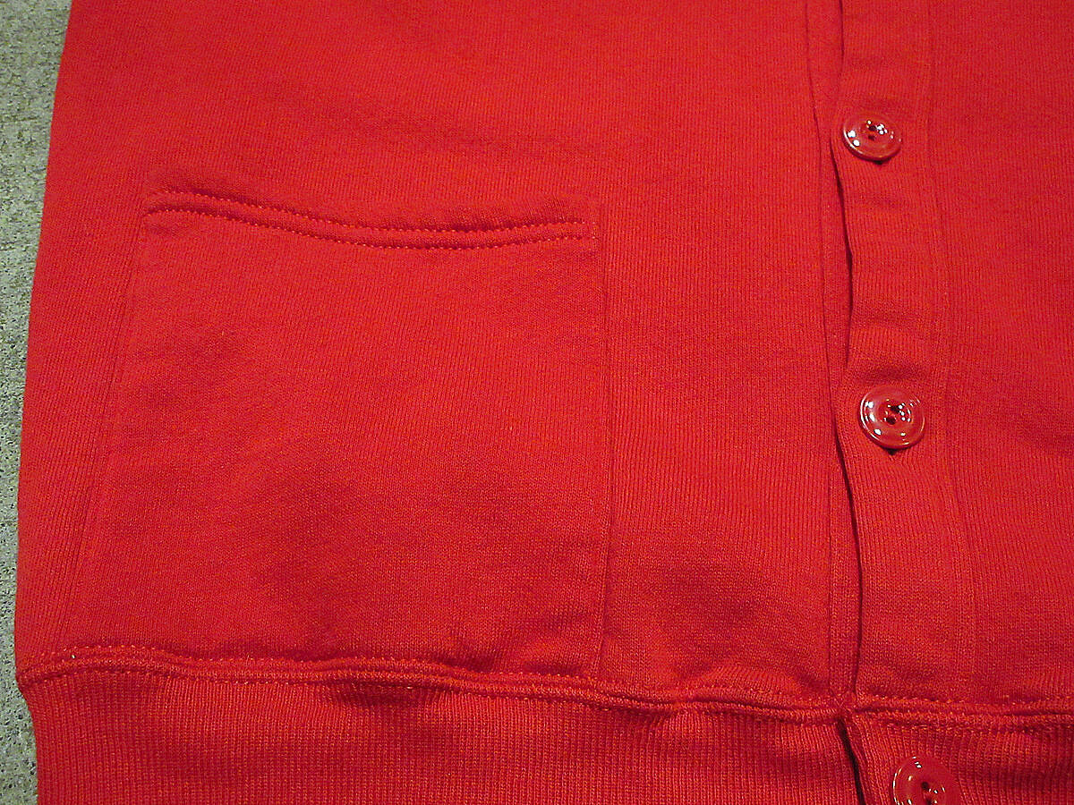 90s JERZEES ジャージーズ カーディガン レッド USA製 Fサイズ 90s JERZEES ジャージーズ カーディガン レッド USA製 Fサイズ 90年代