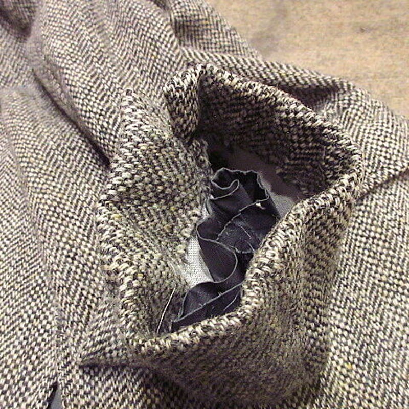ビンテージ70's○Harris Tweed 2Bネップ織りツイードテーラード