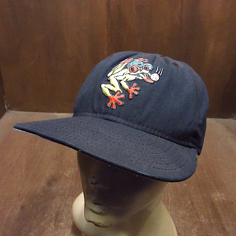 ビンテージ60's○New Era カエル刺繍入りスナップバックキャップ