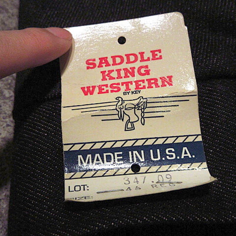 ビンテージ80's○DEADSTOCK SADDLE KING WESTERN裏地ブランケット ビンテージ80's○DEADSTOCK SADDLE KING WESTERN裏地ブランケット