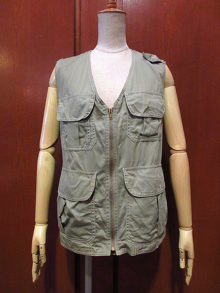 ビンテージ-60's○Spin-Fliコットンフィッシングベスト○210717s5-m-vs
