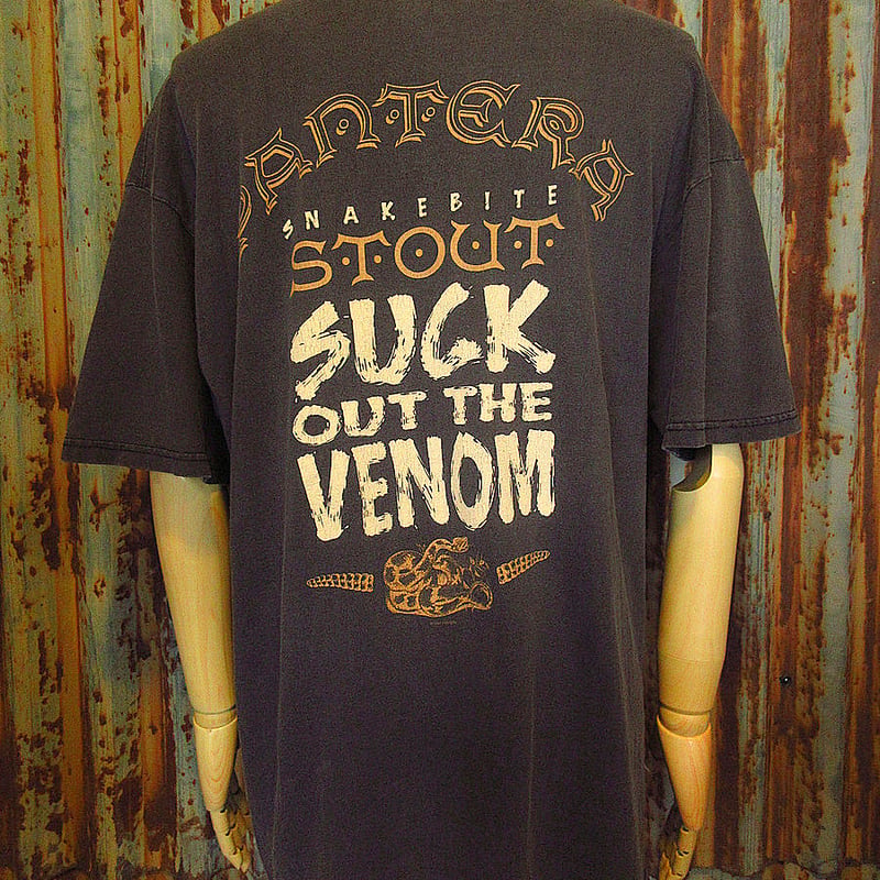 ビンテージ90's○PANTERA STOUT Tシャツ黒size L○240512j4-m-